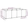 Jaula animales pequeños transparente PP y acero 144x74x46,5 cm by vidaXL, Cages and habitats for small animals - Ref: Foro24-...