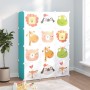 Kinderregal mit 12 grünen Würfelfächern aus PP von vidaXL, Schuhregale und Schuhorganisatoren - Ref: Foro24-340579, Preis: 74...