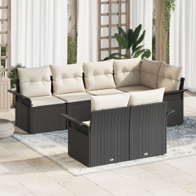 Conjunto de Sofá de Jardín de 7 Piezas con