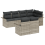 Juego de Sofá de Jardín de 7 piezas con Cojines Gris Claro Poliratán by , Outdoor sofas - Ref: Foro24-3354071, Price: 562,48 ...
