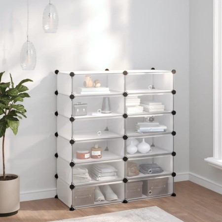 Zapatero PP transparente 94,5x36,5x106 cm by vidaXL, Shoe racks and shoe organizers - Ref: Foro24-340564, Price: 62,79 €, Dis...