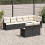 Set de Sofá de Jardín  de 8 Piezas con Cojines Negro Poliratán | Foro24.es | Tu tienda online para hogar, jardín y más Foro24.es