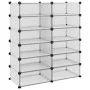 Zapatero PP transparente 94,5x36,5x106 cm by vidaXL, Shoe racks and shoe organizers - Ref: Foro24-340564, Price: 61,31 €, Dis...