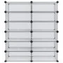 Zapatero PP transparente 94,5x36,5x106 cm by vidaXL, Shoe racks and shoe organizers - Ref: Foro24-340564, Price: 61,31 €, Dis...