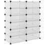 Zapatero PP transparente 94,5x36,5x106 cm by vidaXL, Shoe racks and shoe organizers - Ref: Foro24-340564, Price: 62,79 €, Dis...