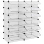 Zapatero PP transparente 94,5x36,5x106 cm by vidaXL, Shoe racks and shoe organizers - Ref: Foro24-340564, Price: 62,79 €, Dis...