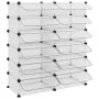 Zapatero PP transparente 94,5x36,5x106 cm by vidaXL, Shoe racks and shoe organizers - Ref: Foro24-340564, Price: 61,31 €, Dis...