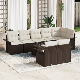 Conjunto de Sofá de Jardín de 8 piezas con