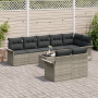 Juego de sofá de jardín de 9 piezas con cojines Gris Poliratán de , Sofás de exterior - Ref: Foro24-3354091, Precio: 675,30 €...