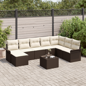 Conjunto de Sofás de Jardín de 8 Piezas con