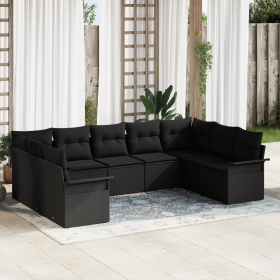Conjunto de Sofá de Jardín de 9 Piezas con