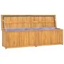 Baúl de jardín madera maciza de teca 200x50x55 cm de vidaXL, Cajas de almacenaje para exteriores - Ref: Foro24-318735, Precio...