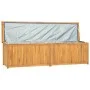 Baúl de jardín madera maciza de teca 200x50x55 cm de vidaXL, Cajas de almacenaje para exteriores - Ref: Foro24-318735, Precio...