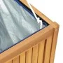 Baúl de jardín madera maciza de teca 200x50x55 cm de vidaXL, Cajas de almacenaje para exteriores - Ref: Foro24-318735, Precio...