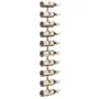 Botellero de pared para 10 botellas de metal dorado by vidaXL, Wine racks - Ref: Foro24-340905, Price: 53,68 €, Discount: %