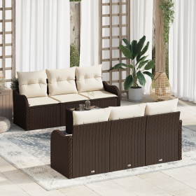 Conjunto de Sofás de Jardín de 7 Piezas con