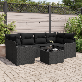 Conjunto de Sofás de Jardín de 7 Piezas con