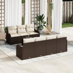 Conjunto de Sofás para Jardín de 8 Piezas con