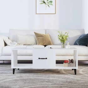 Couchtisch aus weißem Sperrholz, 102 x 50 x 40 cm von vidaXL, Couchtisch - Ref: Foro24-812699, Preis: 58,77 €, Rabatt: %