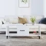 Mesa de centro madera contrachapada blanco 102x50x40 cm de vidaXL, Mesas de centro - Ref: Foro24-812699, Precio: 49,45 €, Des...