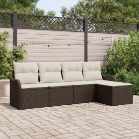 Conjunto de Sofá de Jardín de 5 Piezas con