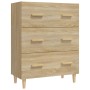 Sideboard aus Sonoma-Eichensperrholz, 70 x 34 x 90 cm von vidaXL, Sideboards - Ref: Foro24-812153, Preis: 88,71 €, Rabatt: %