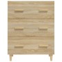Sideboard aus Sonoma-Eichensperrholz, 70 x 34 x 90 cm von vidaXL, Sideboards - Ref: Foro24-812153, Preis: 88,71 €, Rabatt: %