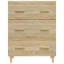 Sideboard aus Sonoma-Eichensperrholz, 70 x 34 x 90 cm von vidaXL, Sideboards - Ref: Foro24-812153, Preis: 87,17 €, Rabatt: %