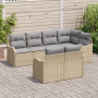 Conjunto de Sofá de Jardín de 7 Piezas con Cojines Ratán Poliéster Beige | Foro24.es | Tu tienda online para hogar, jardín y más Foro24.es