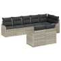 Conjunto de Sofás de Jardín de 8 Piezas con Cojines Gris Claro Rattan Sintético | Foro24.es | Tu tienda online para hogar, jardín y más Foro24.es