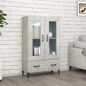 Concrete gray plywood sideboard 70x31x115 cm by vidaXL, Sideboards - Ref: Foro24-812559, Price: 96,53 €, Discount: %