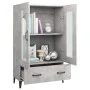 Concrete gray plywood sideboard 70x31x115 cm by vidaXL, Sideboards - Ref: Foro24-812559, Price: 96,53 €, Discount: %