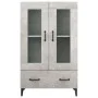 Aparador de madera contrachapada gris hormigón 70x31x115 cm de vidaXL, Aparadores - Ref: Foro24-812559, Precio: 96,52 €, Desc...