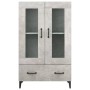 Betongraues Sperrholz-Sideboard 70x31x115 cm von vidaXL, Sideboards - Ref: Foro24-812559, Preis: 97,91 €, Rabatt: %