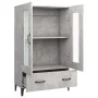 Concrete gray plywood sideboard 70x31x115 cm by vidaXL, Sideboards - Ref: Foro24-812559, Price: 96,53 €, Discount: %
