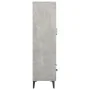 Aparador de madera contrachapada gris hormigón 70x31x115 cm de vidaXL, Aparadores - Ref: Foro24-812559, Precio: 96,52 €, Desc...