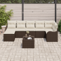 Conjunto de Sofá de Jardín de 7 Piezas con Cojines Ratán Poli Gris | Foro24.es | Tu tienda online para hogar, jardín y más Foro24.es