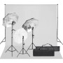 Photo studio kit with lighting set and background by vidaXL, Flashes and studio lighting - Ref: Foro24-3094704, Price: 171,52...