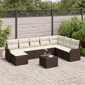 Conjunto de Sofás de Jardín de 8 Piezas con