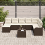 Conjunto de Sofás de Jardín de 8 Piezas con Cojines Gris Poliratán | Foro24.es | Tu tienda online para hogar, jardín y más Foro24.es