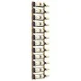 Botellero de pared para 12 botellas hierro dorado by vidaXL, Wine racks - Ref: Foro24-340880, Price: 44,87 €, Discount: %