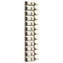 Wandflaschenhalter für 12 Flaschen, goldener Eisenrahmen. von vidaXL, Weinregale - Ref: Foro24-340880, Preis: 45,69 €, Rabatt: %
