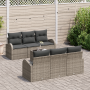 Set de Sofá de Jardín de 7 Piezas con Cojines Gris Poliratán von , Outdoor-Sofas - Ref: Foro24-3354598, Preis: 518,62 €, Raba...