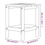 Adirondack Gartentisch HDPE Aquablau 38x38x46 cm von vidaXL, Gartentische - Ref: Foro24-318644, Preis: 41,41 €, Rabatt: %