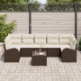 Juego de Sofá de Jardín de 8 Piezas con Cojines Ratán Poliéster Marrón von , Outdoor-Sofas - Ref: Foro24-3354627, Preis: 533,...