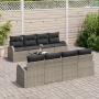 Juego de Sofás de Jardín de 9 Piezas con Cojines Gris de Ratán Polietileno by , Outdoor sofas - Ref: Foro24-3354638, Price: 4...