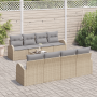 Conjunto de Sofás de Jardín  de 9 Piezas con Cojines Beige Rattan | Foro24.es | Tu tienda online para hogar, jardín y más Foro24.es