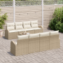Juego de Sofá de Jardín de 9 Piezas con Cojines Beige de Poliratán von , Outdoor-Sofas - Ref: Foro24-3354640, Preis: 678,94 €...