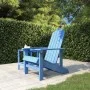 Silla de jardín Adirondack HDPE azul agua de vidaXL, Sillas de jardín - Ref: Foro24-318640, Precio: 181,89 €, Descuento: %