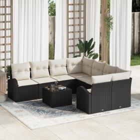 Conjunto de Sofá de Jardín de 9 Piezas con